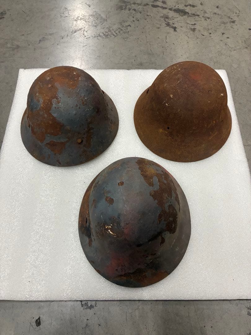 当時物 旧日本軍 鉄帽 陸軍 大日本帝国 ヘルメット ミリタリー 鉄製 鉄かぶと