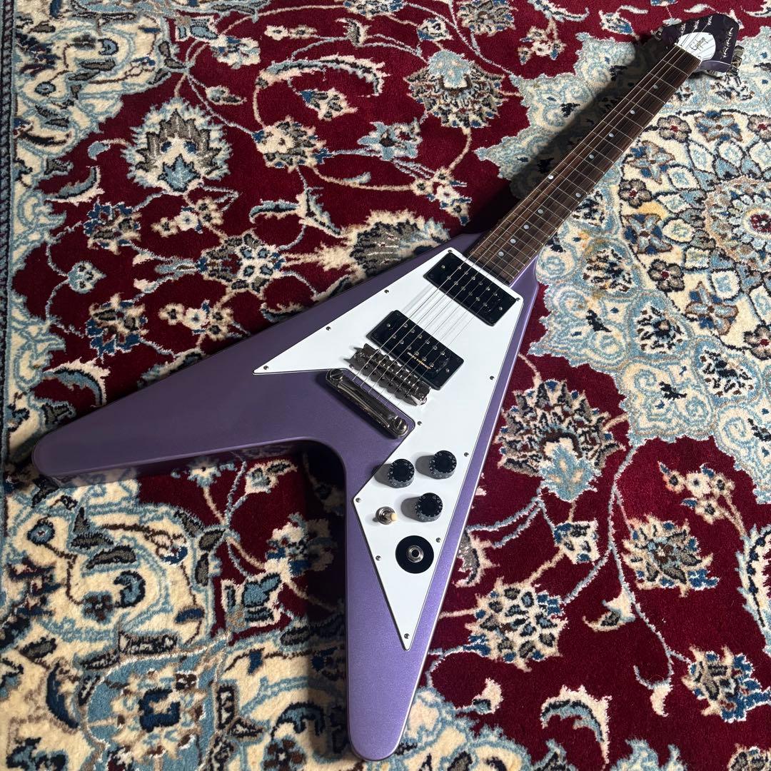 Epiphone カークハメット　メタリカ　1979 Flying V パープル