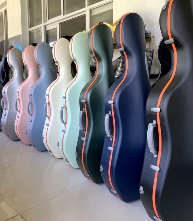 3.2kg!オレンジシリーズ登場！超軽量新品高級チェロケース 多色入 領収書可！