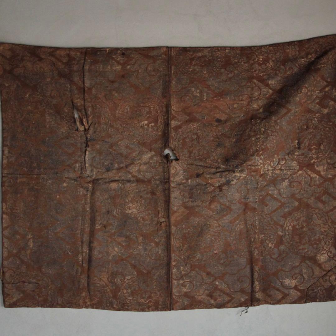 江戸時代 西陣織 銀襴 打敷 古裂 古美術 古道具 アンティーク 古裂