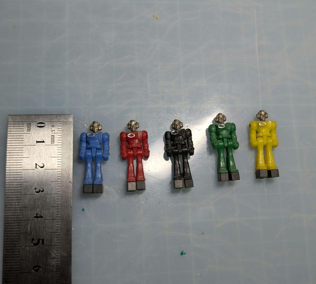 当時物 ダイアクロン隊員5点セット タカラ玩具 戦隊 超合金 ビンテージ　レトロ