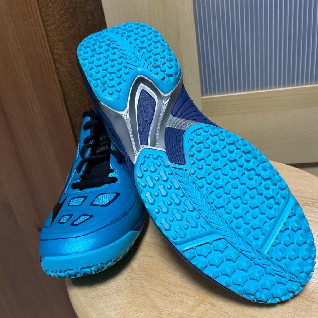 新品　ミズノ テニスシューズ ウエーブエクシード 4 OC 61GB