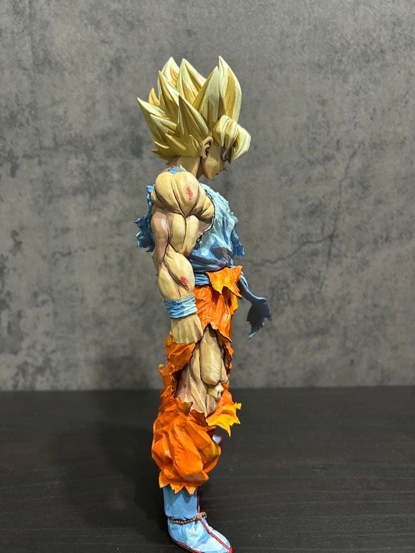 ドラゴンボール フィギュア リペイント 超サイヤ人 孫悟空 二次元彩色