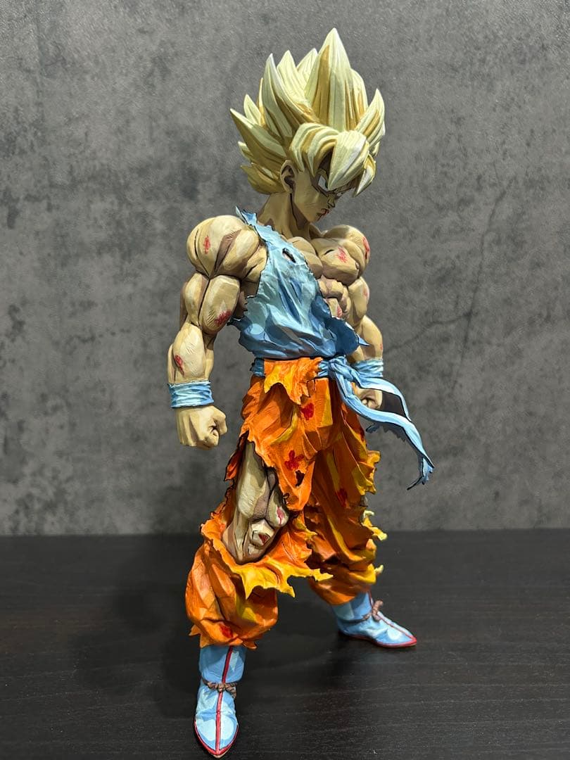 ドラゴンボール フィギュア リペイント 超サイヤ人 孫悟空 二次元彩色