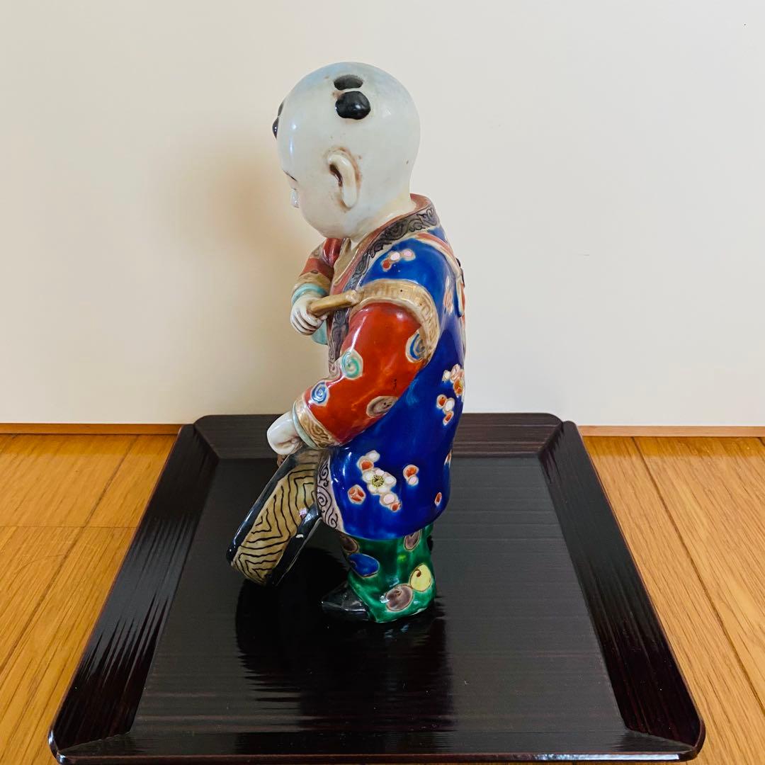 置物　唐子人形　伊万里　太鼓