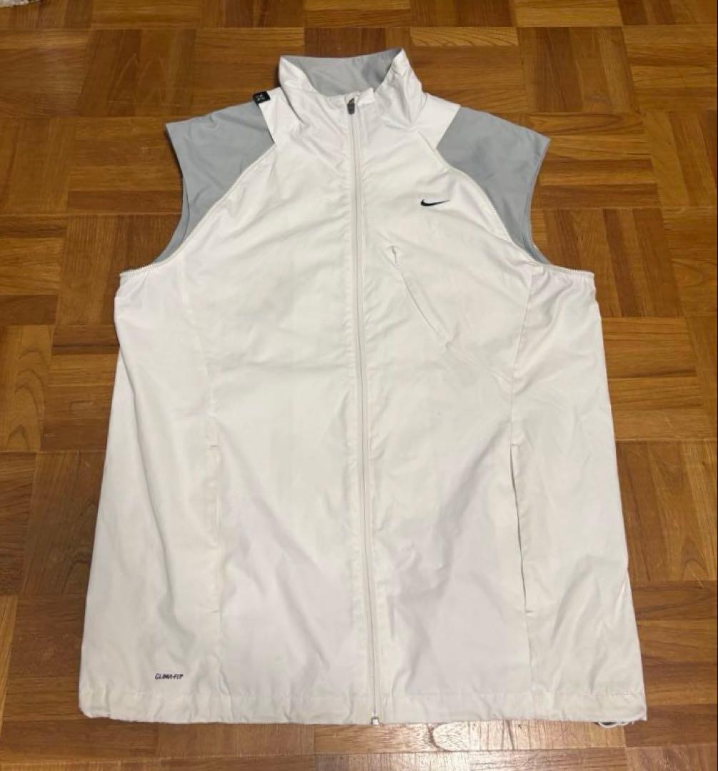 【Nike 】2wayウィンドブレーカー　XL ホワイト/ネイビー