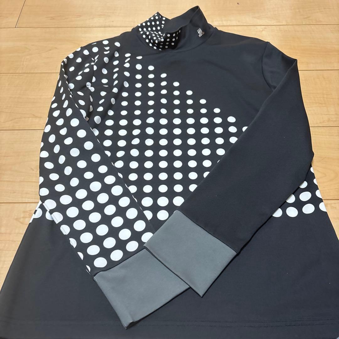 LANVIN SPORT ドット柄 モックネック 長袖 レディース