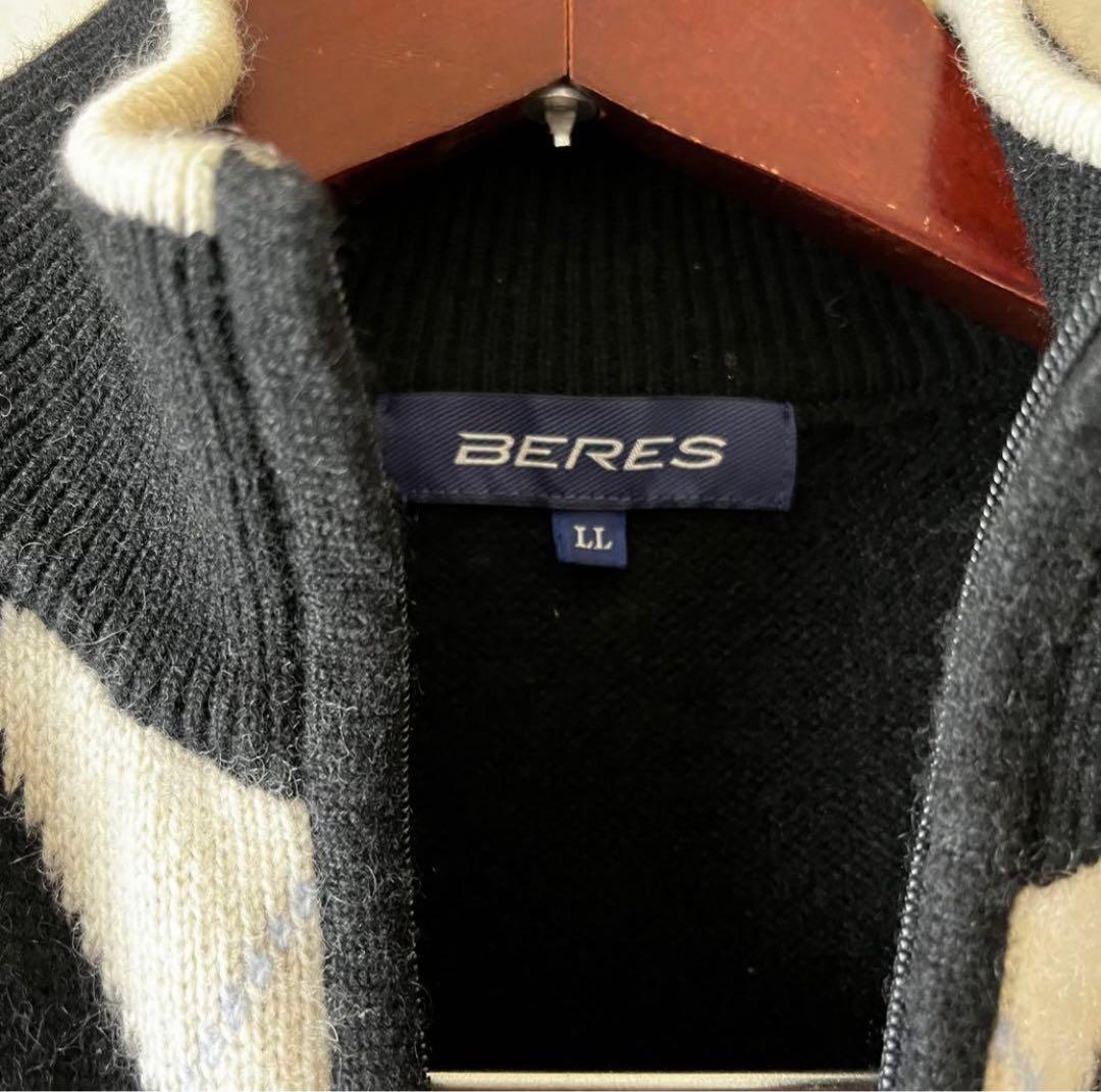 本間ゴルフ　BERES カシミヤ100%セーター　メンズLL