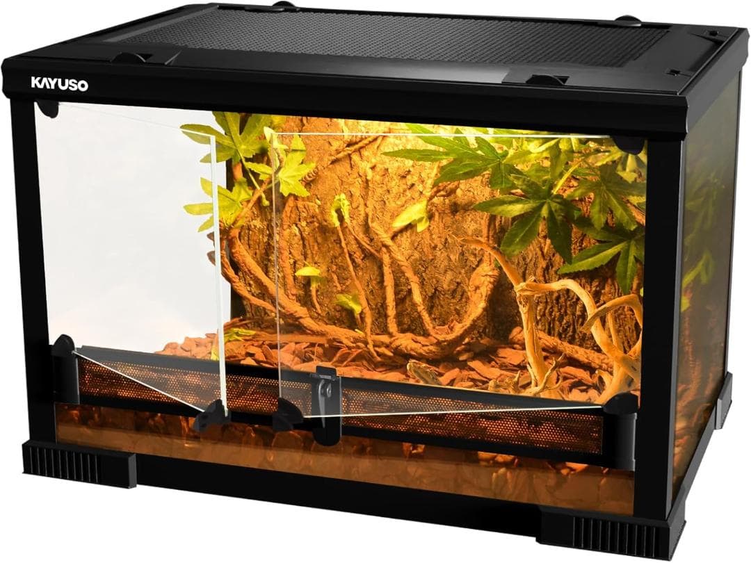 【開封・未使用】KAYUSO 爬虫類 ケージ グラステラリウム 飼育 ガラス