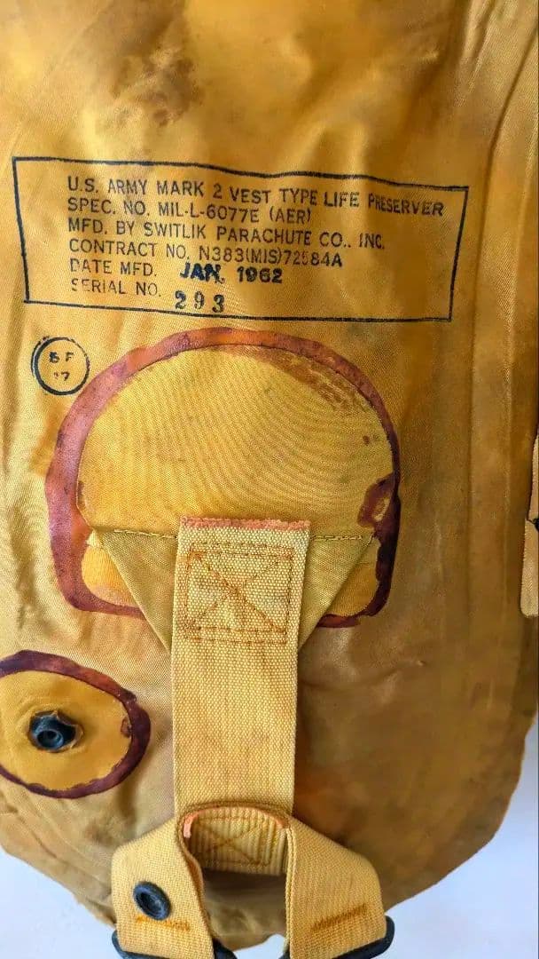 ✮激レア U.S. ARMY MARK 2 VEST 米軍放出品 1962年✮