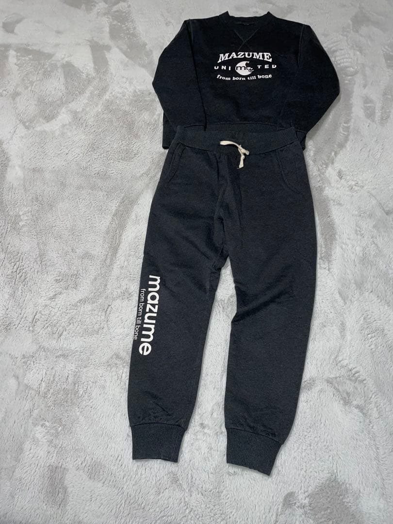 マズメウィンドカット防寒スウェットセットアップ　チャコール