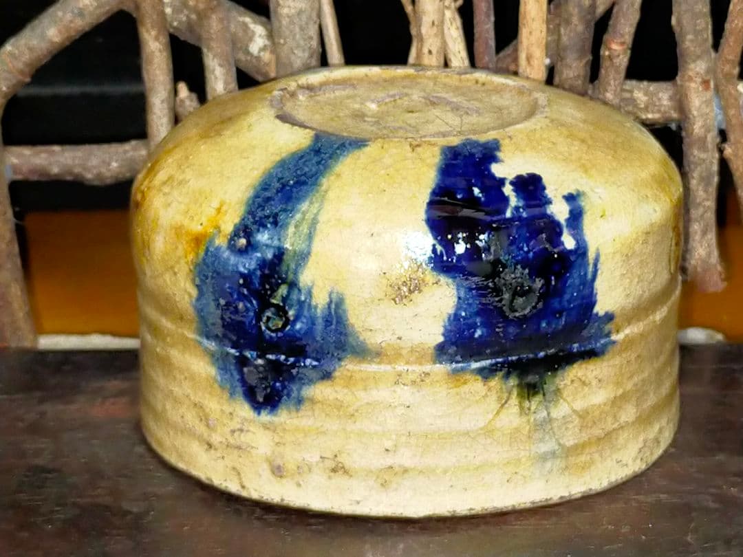 ♥美濃焼♥　黄瀬戸　茶碗　茶道具　骨董　古玩