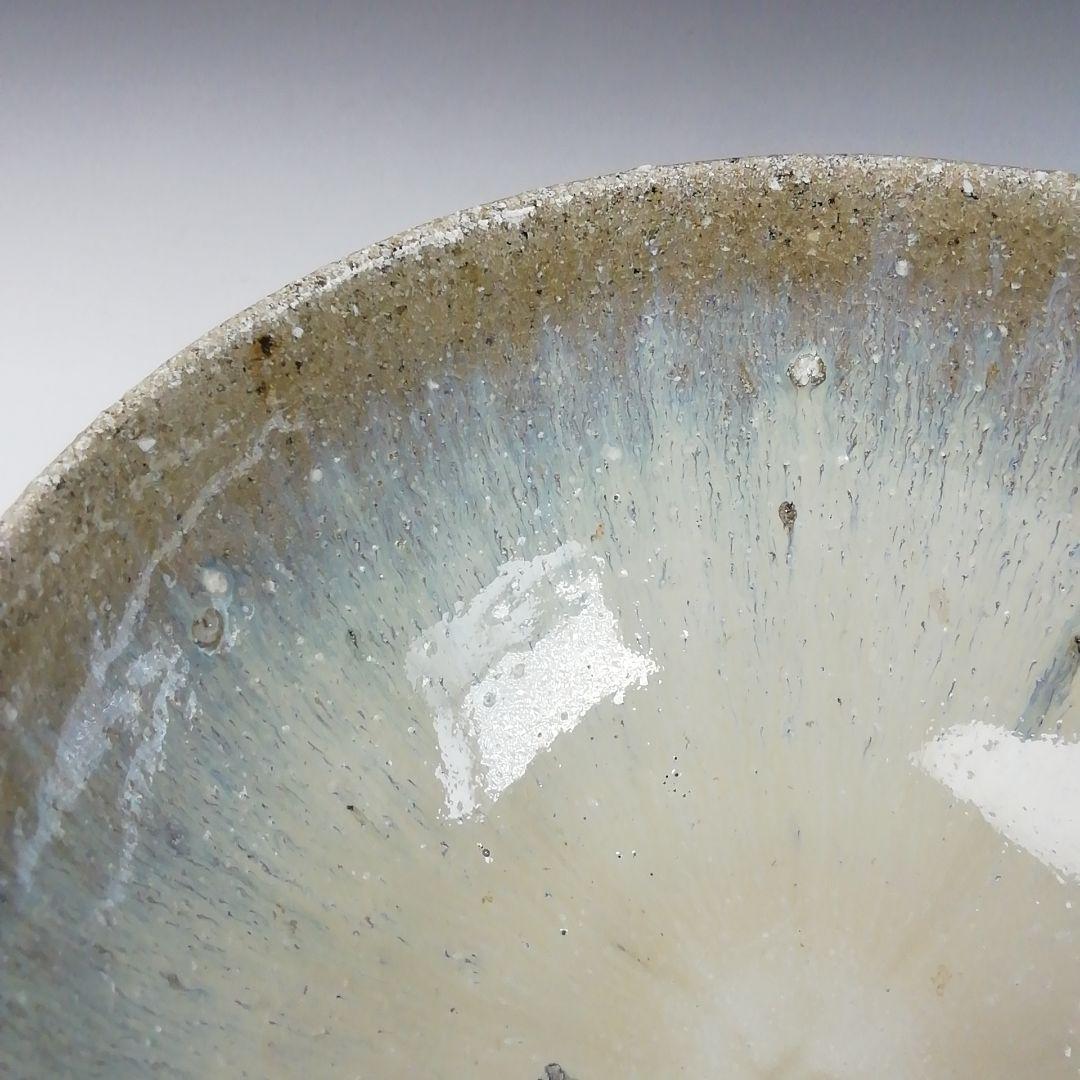 Ｔ４２０　茶碗　『唐津茶碗』『鏡山窯　井上東也 造』　共箱　抹茶碗　茶道具