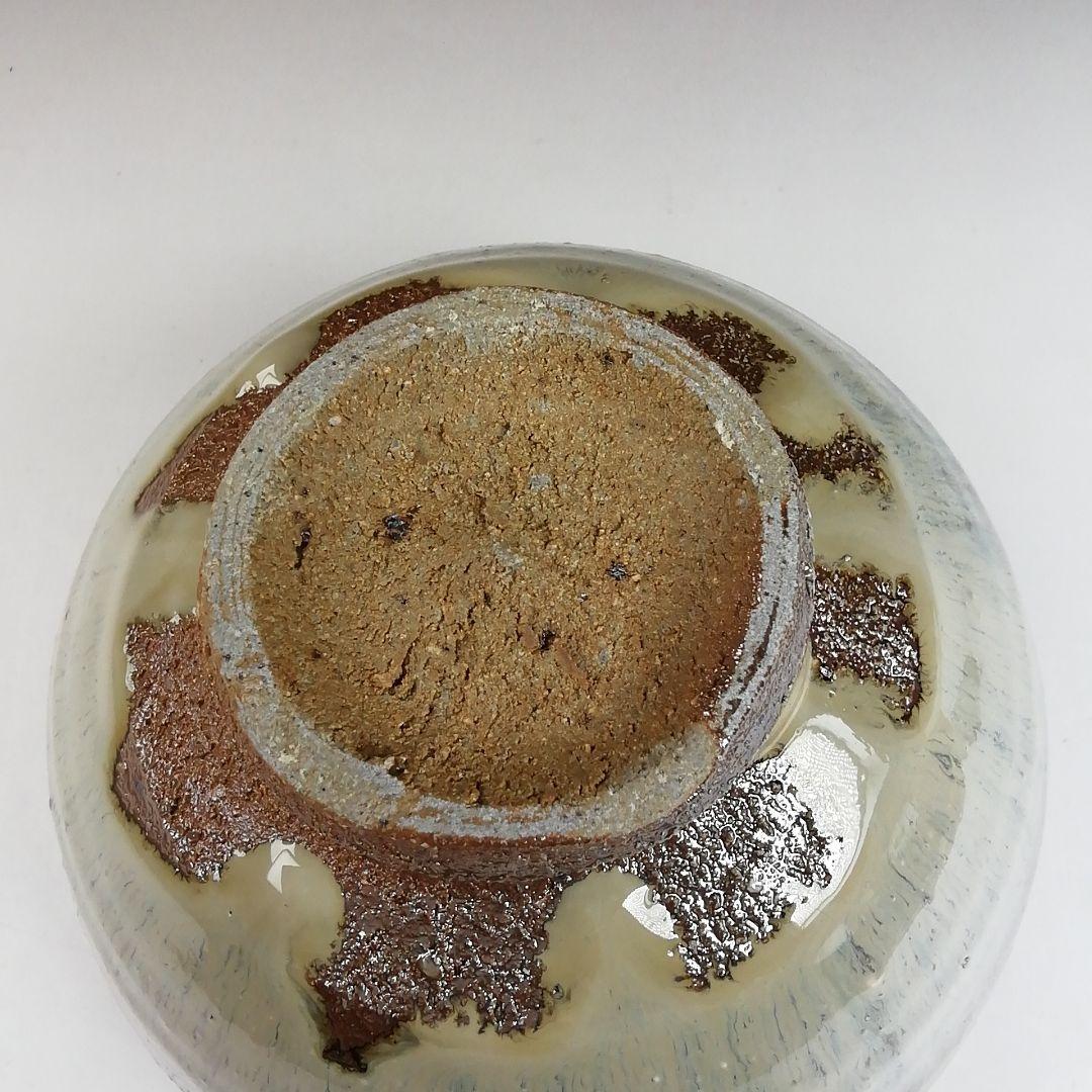 Ｔ４２０　茶碗　『唐津茶碗』『鏡山窯　井上東也 造』　共箱　抹茶碗　茶道具