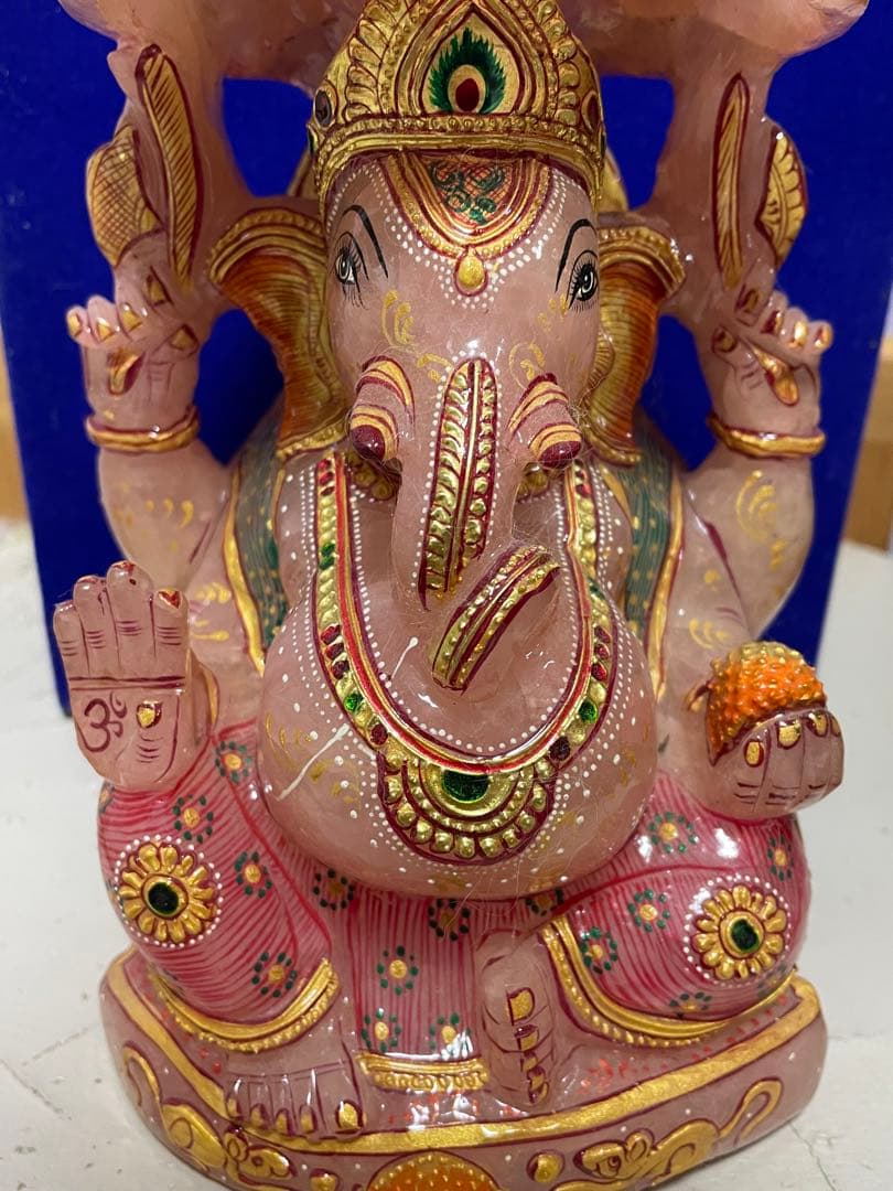 ガネーシャ　天然石　特大　置物　希少