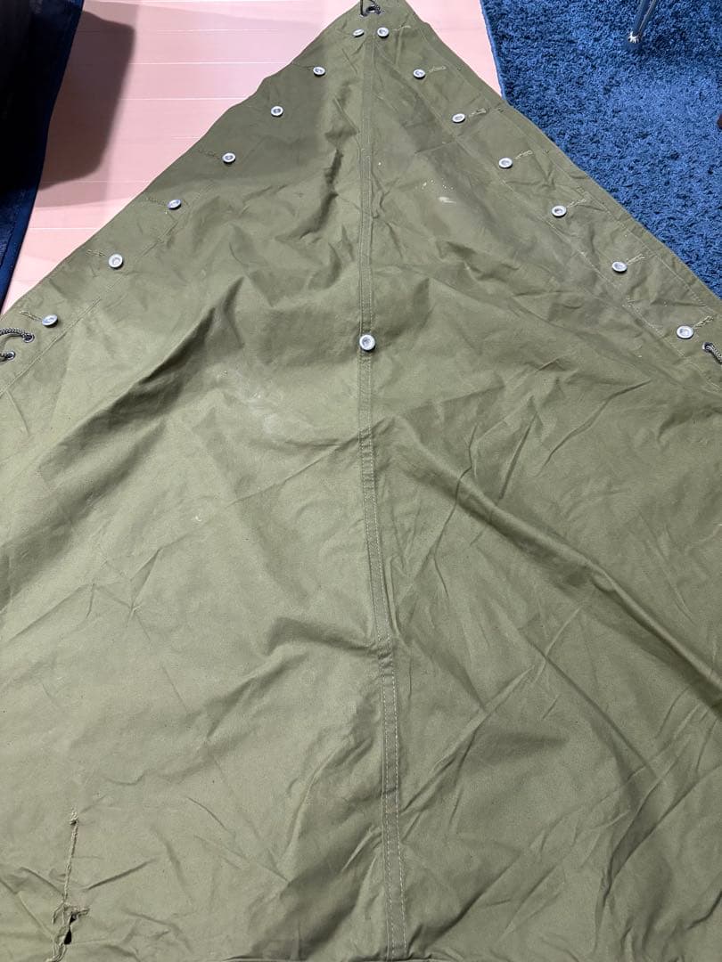 ノルウェー軍幕　シルバーボタン3枚　軍幕