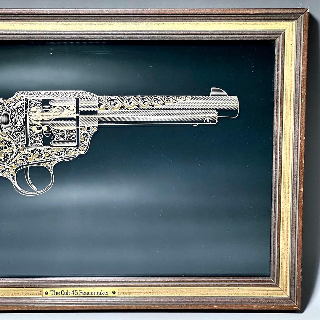 フランクリンミント コルト .45 ピースメーカー 純銀 純金 アートフレーム