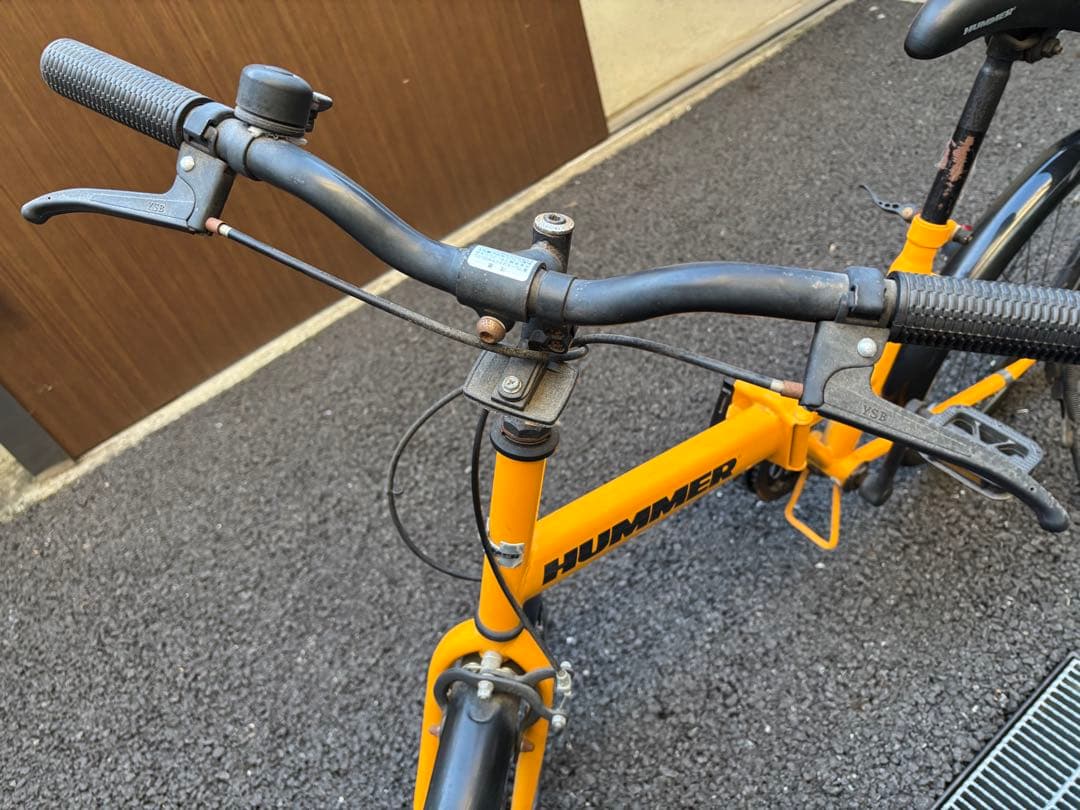 【新品・未使用 ※訳あり】HUMMER 折りたたみ自転車 イエロー