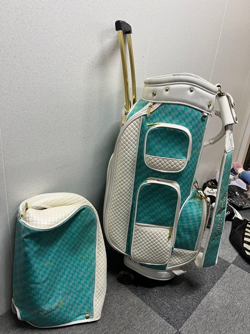 激安 美品 レザレクション キャスター付き キャディバッグ