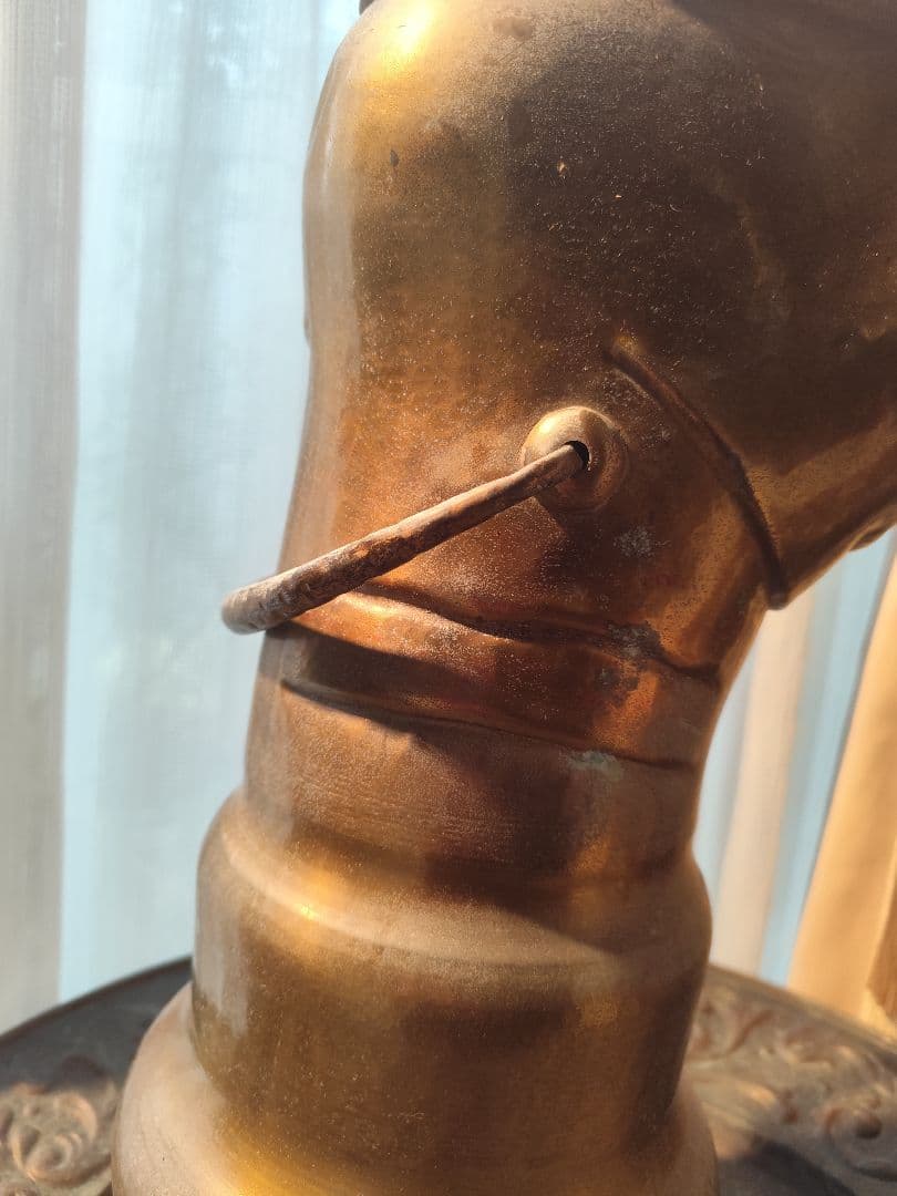 傘立て　銅　真鍮　ブロカント　　ウエスタンブーツ　アンティーク　ヴィンテージ