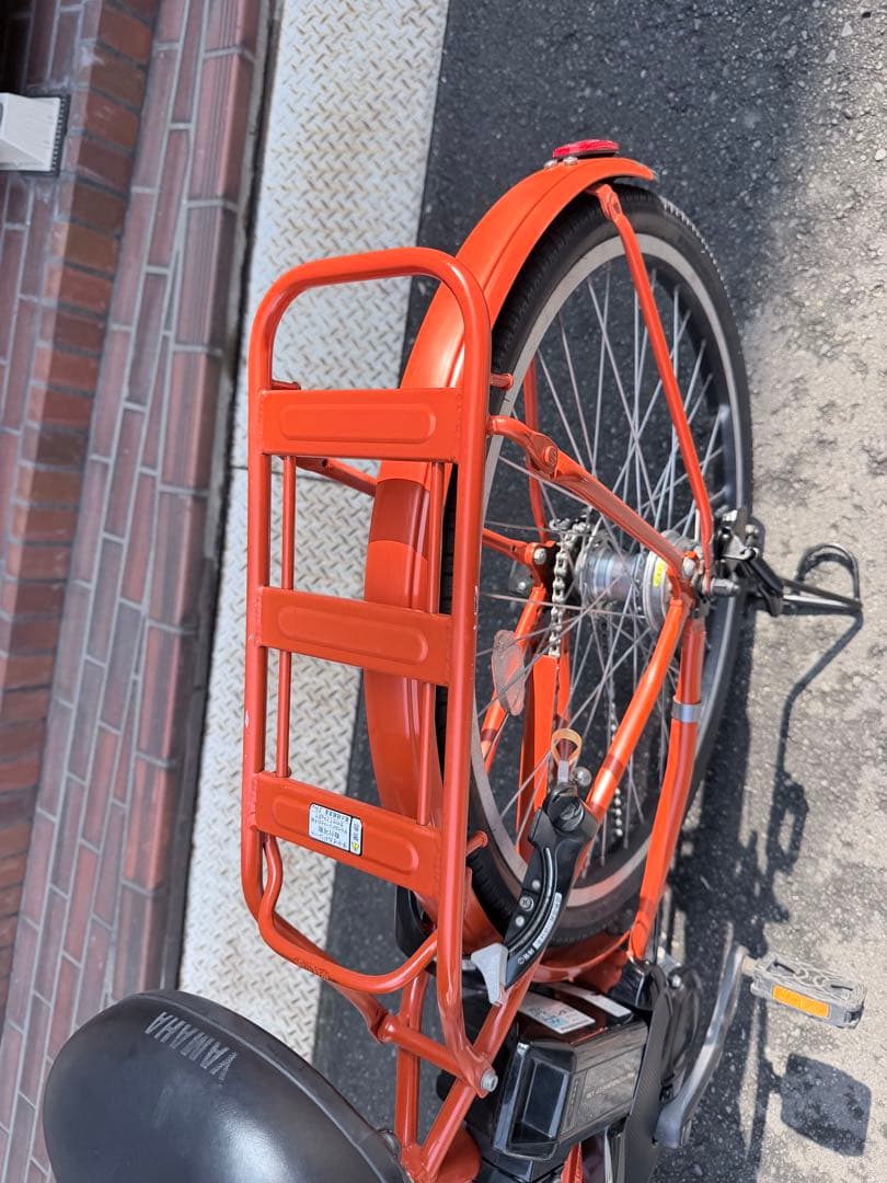 大阪府　ブリヂストン　 電動アシスト自転車 オレンジ