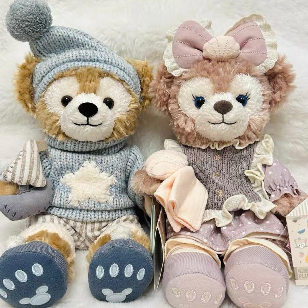 写真子発送❣️上海ディズニーリラックス2.0ダッフィーとシェリーメイssぬいぐるみ