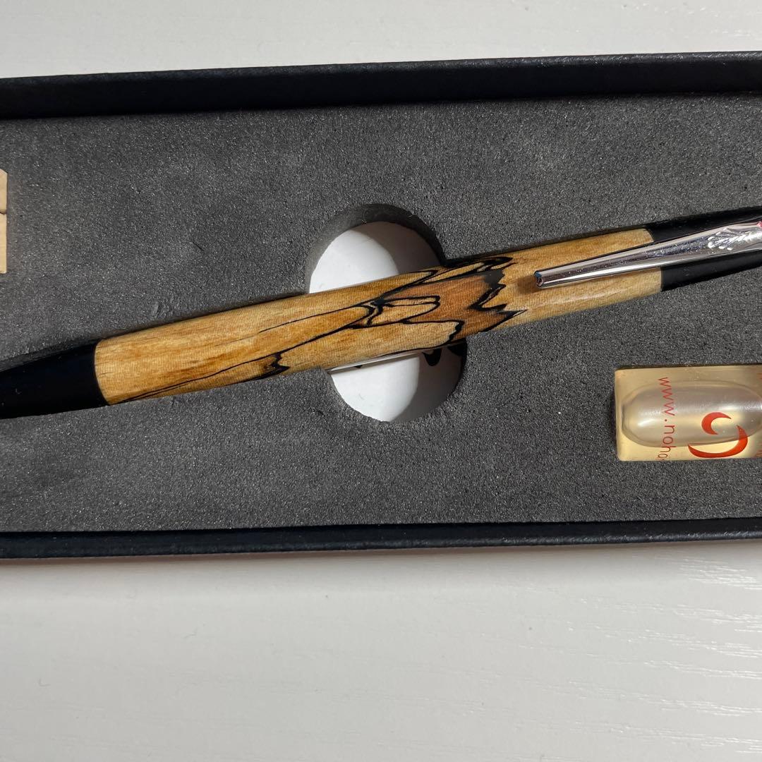 野原工芸 新型シャーペン スポルテッド栃 シルバー金具