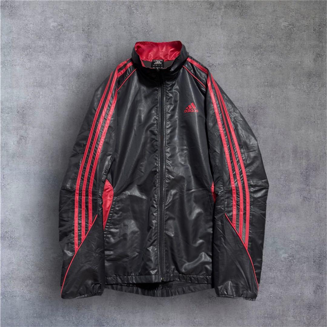 adidas CLIMA365 ダークグレー ナイロンセットアップ L Y2K