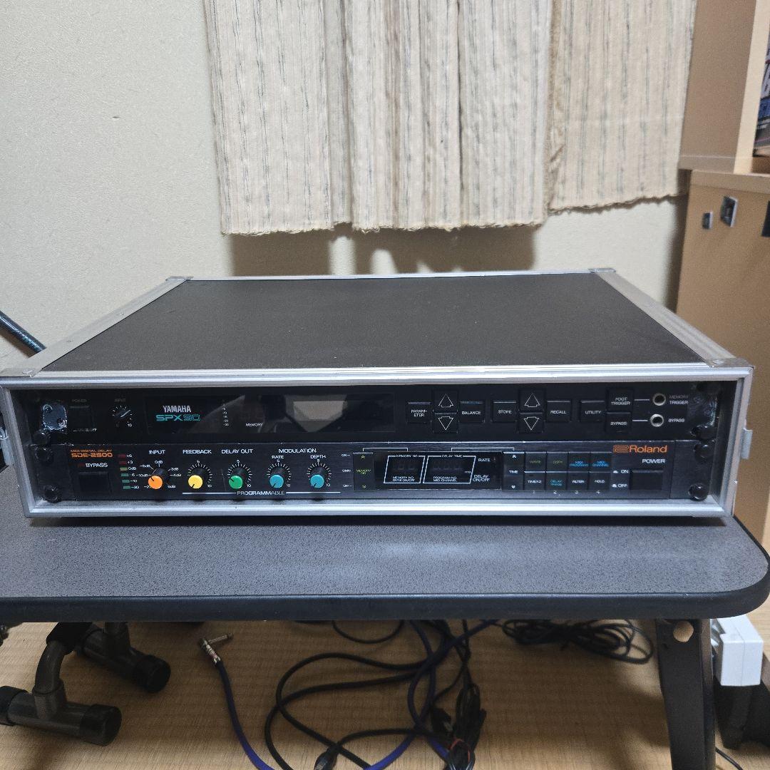 Roland SDE-2500 YAMAHA SPX90 2Uラックセット