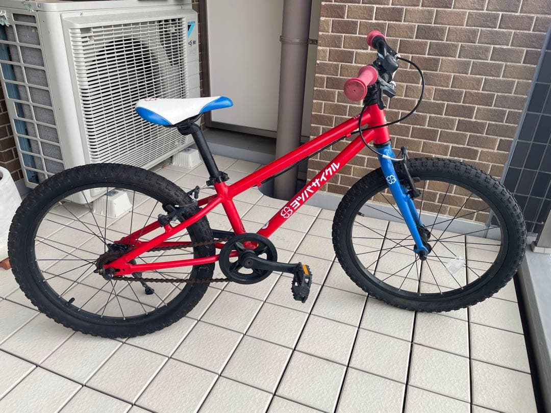 YOTSUBA CYCLE 20インチ キッズバイク 赤青 神戸市でお渡し