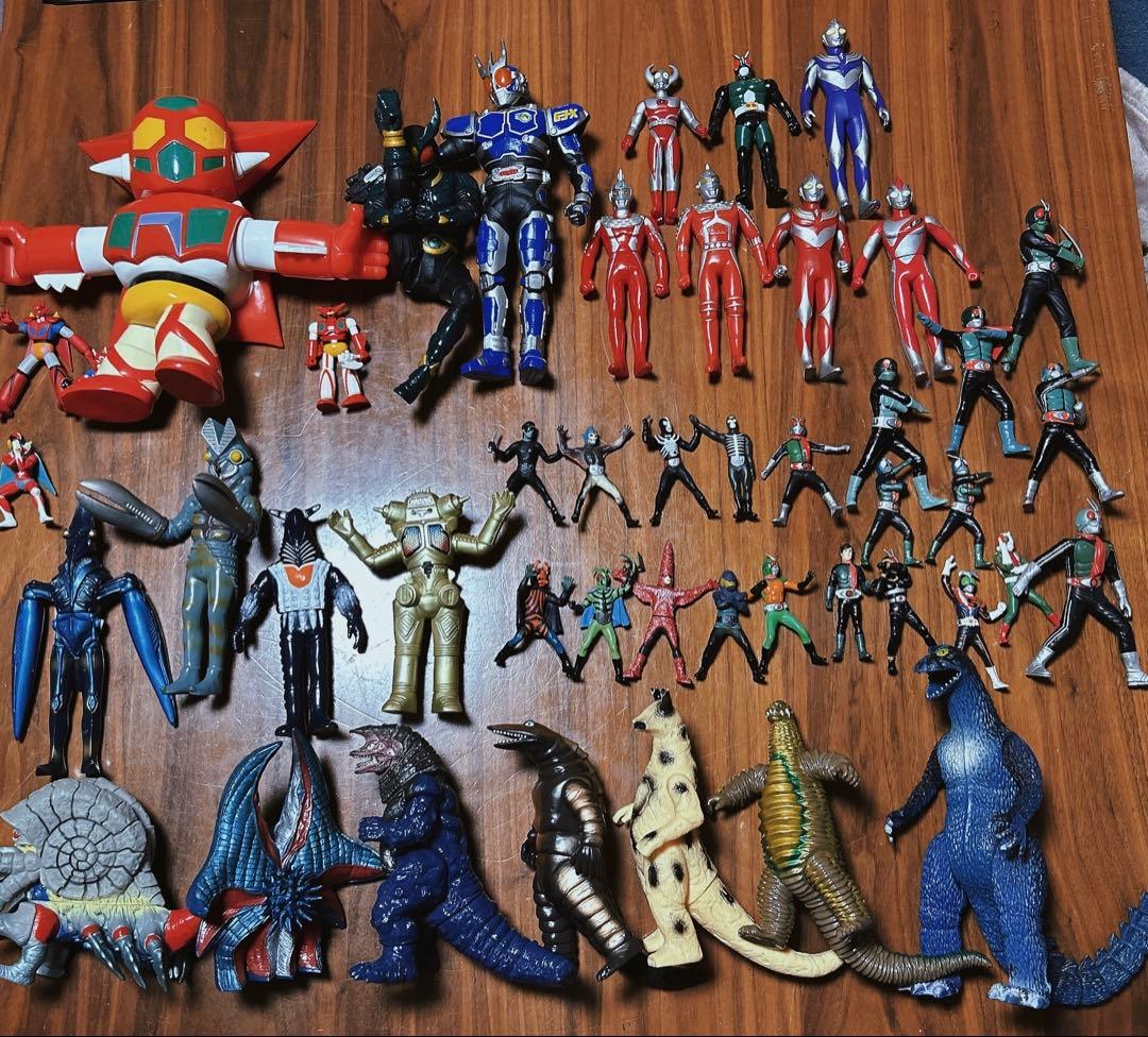特撮ソフビまとめ売り/ウルトラマン・仮面ライダー等
