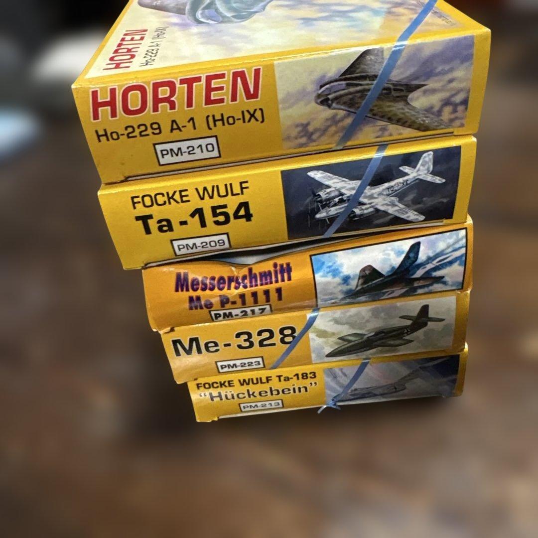 1/72 プラモデル　ドイツ希少戦闘機モデル　５箱