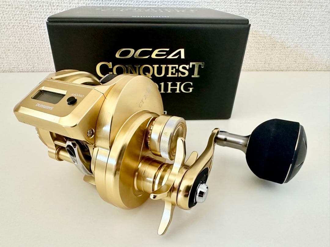 【未使用品おまけ付き】OCEA CONQUEST CT 201HG ベイトリール