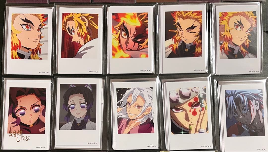 鬼滅の刃　柱カフェ　チェキ風ブロマイド　煉獄　宇髄　しのぶ　実弥