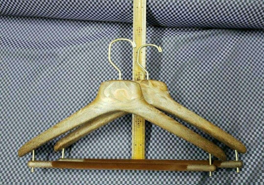 10本set 樹脂ハンガー 茶 マイネッティ サルトリアーレ イタリア 新品