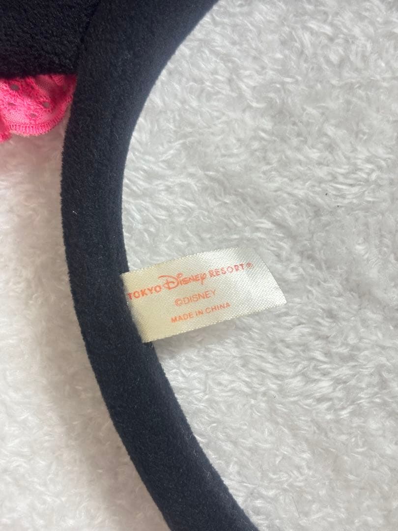 ディズニーランド・シー ミニー ピンク カチューシャ フリル 廃盤品