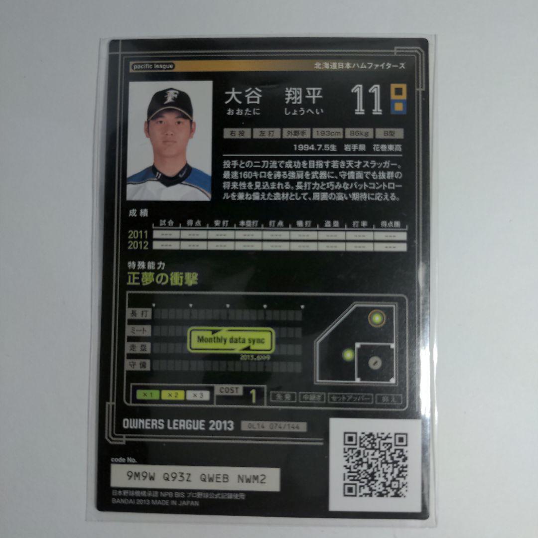 大谷翔平　オーナーズリーグ