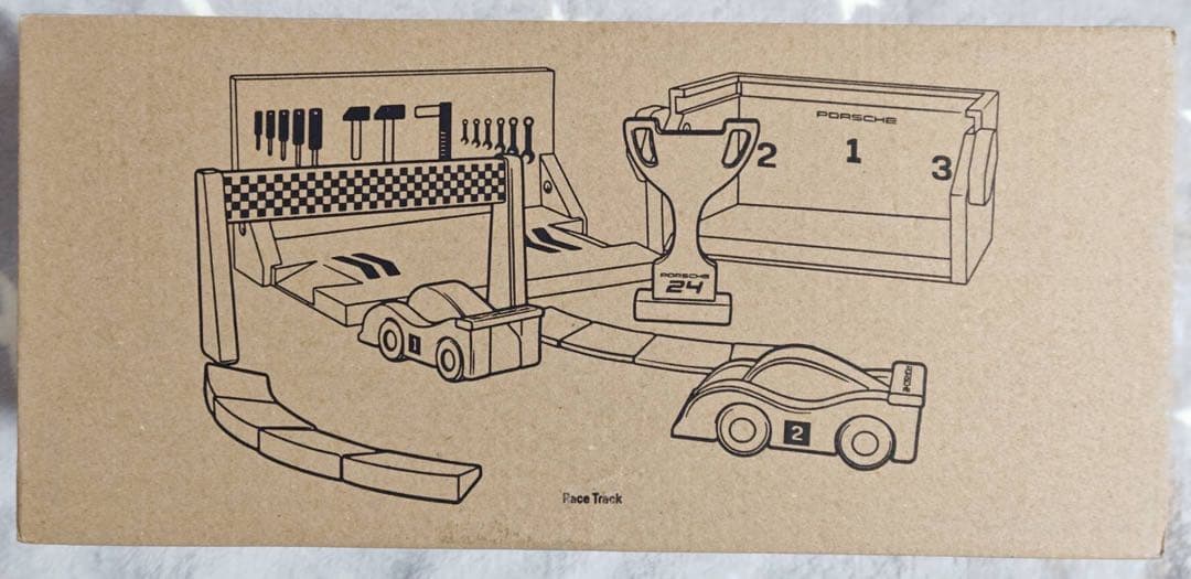 ポルシェ バヨ社 レーストラック スターターセット 木製おもちゃ 知育玩具