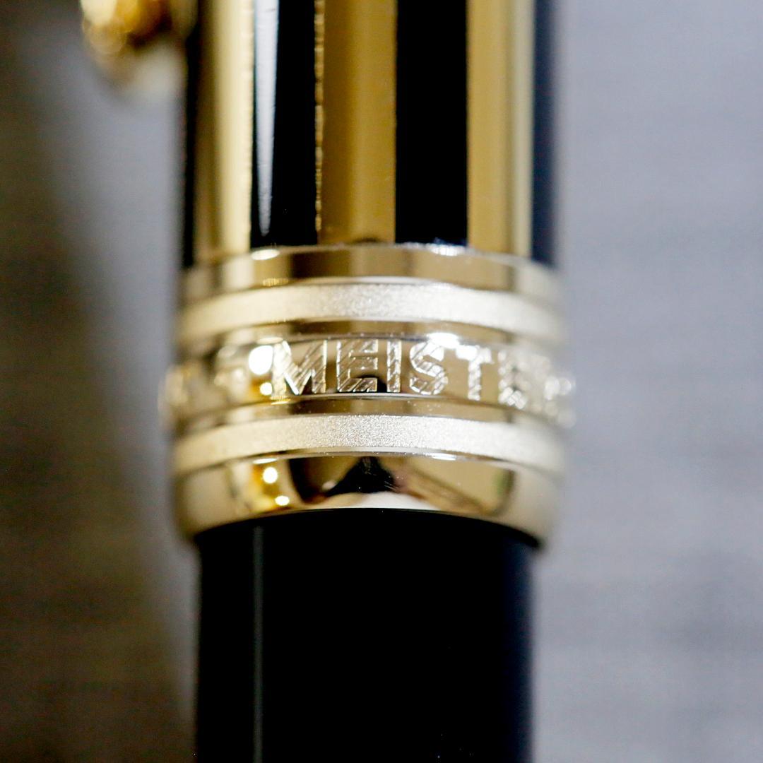 【レア美品 送料込み】モンブラン ボールぺン ソリテール ブラック＆ゴールド