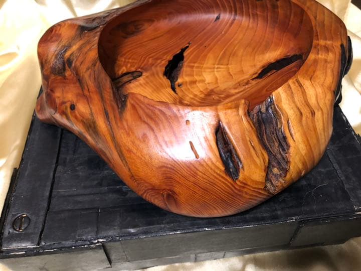 肥松木工品　盆、菓子器、装飾品、他