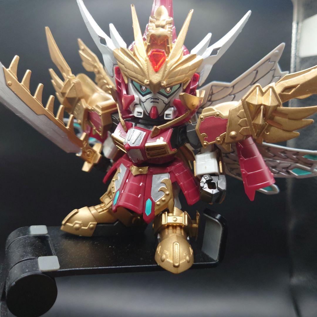 完成品　バンダイ SD三国伝 022 真 紅蓮装 曹操ガンダム・絶影