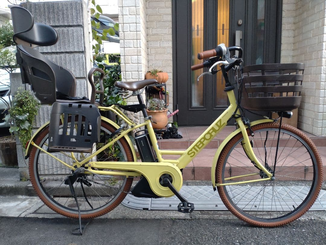 配送可★直接引渡可★カスタム【ステップクルーズ】電動アシスト自転車子供乗 充電器