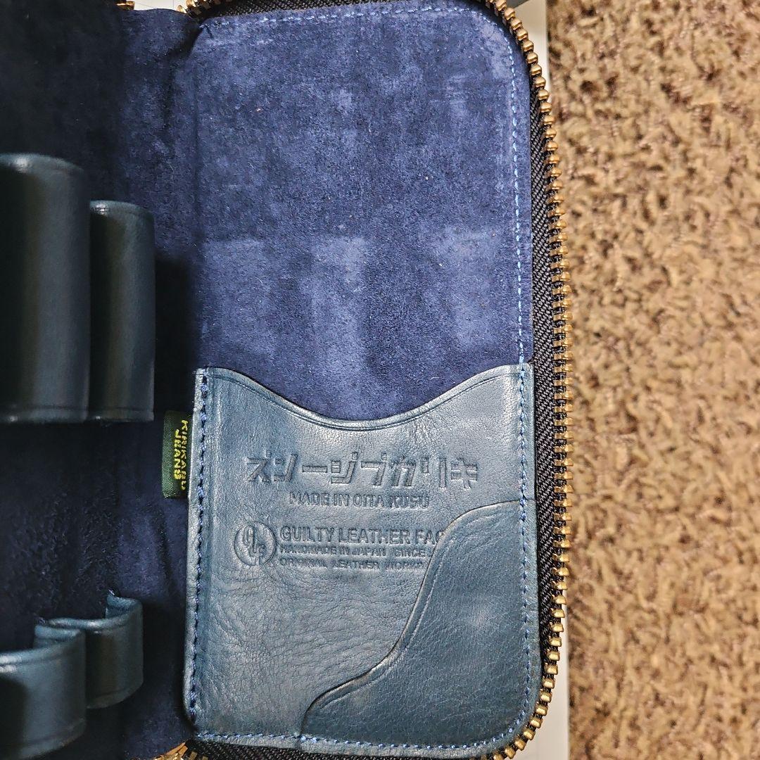 Oita Made キリカブジーンズさんのペンケース ジャパンブルー３本差し