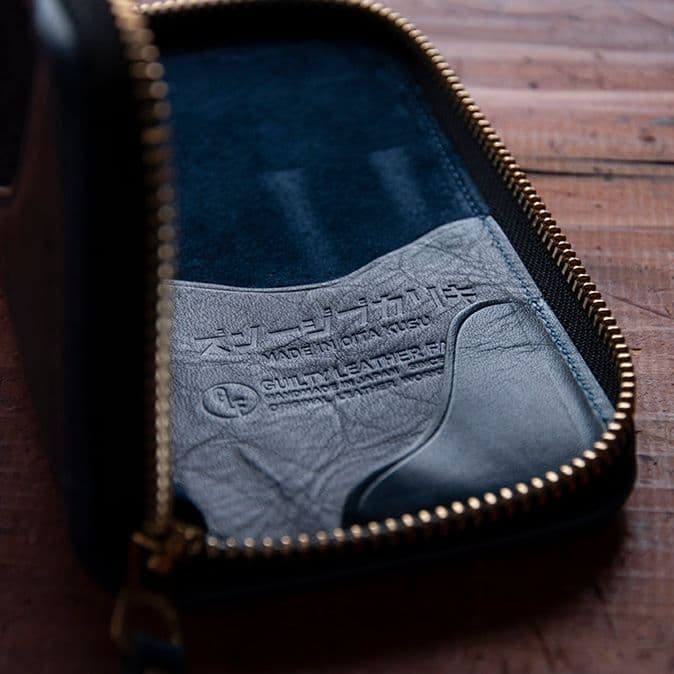 Oita Made キリカブジーンズさんのペンケース ジャパンブルー３本差し