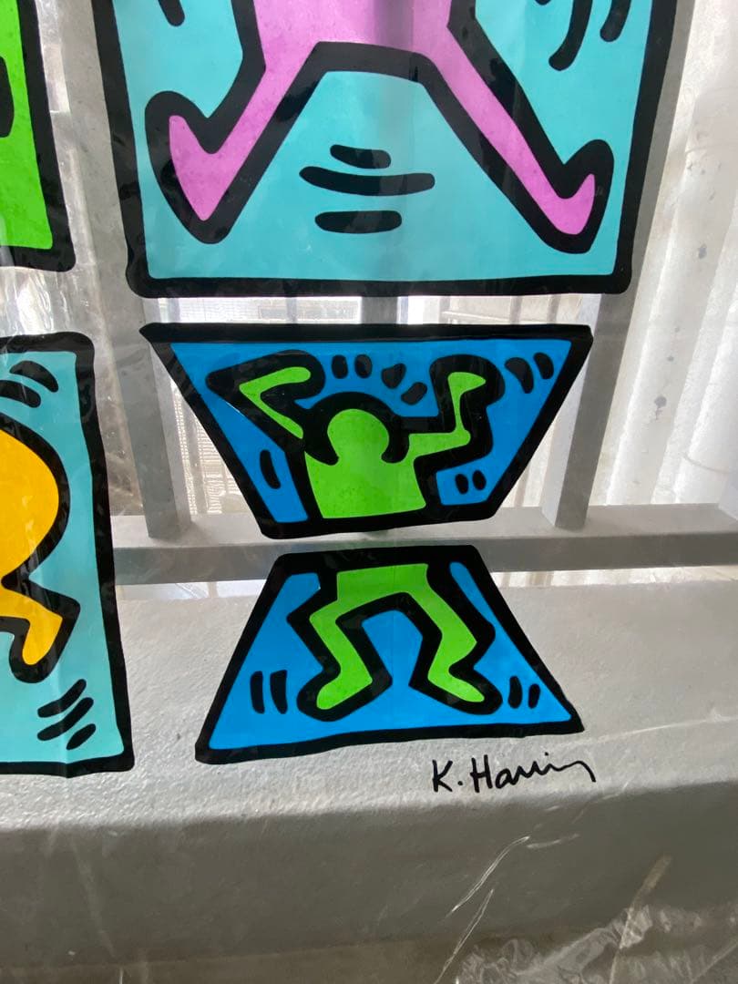 キースヘリング Keith Haring ウォールデコ シャワーカーテン
