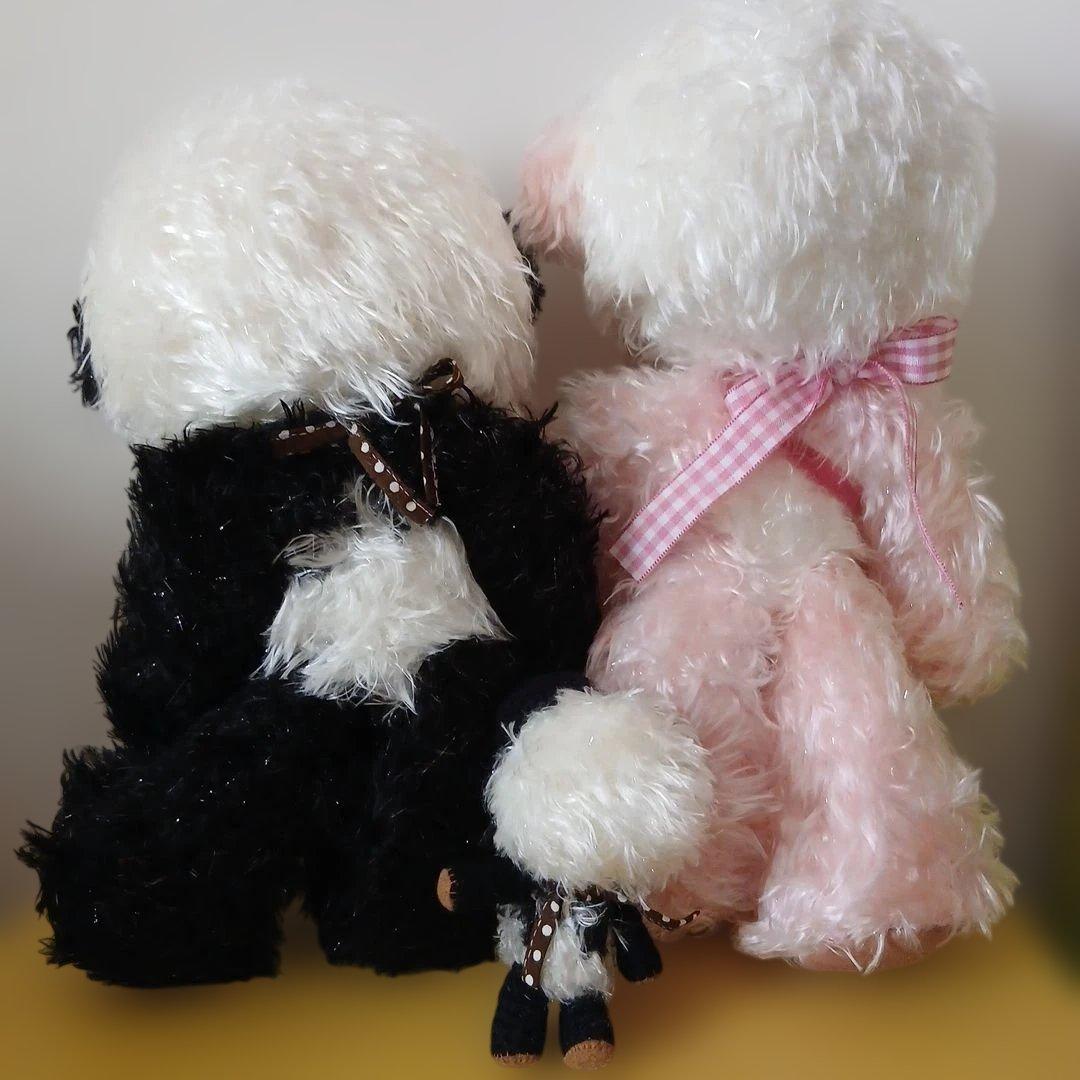 作家様　パンダちゃん　ぬいぐるみセット　子パンダ付き