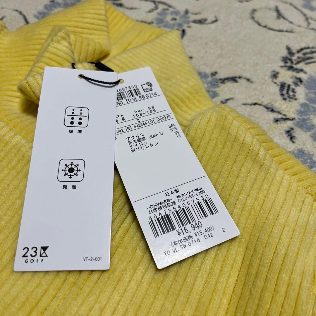 ★２３区ゴルフ　グランサーモリブハイネックニットレディースLサイズ新品★