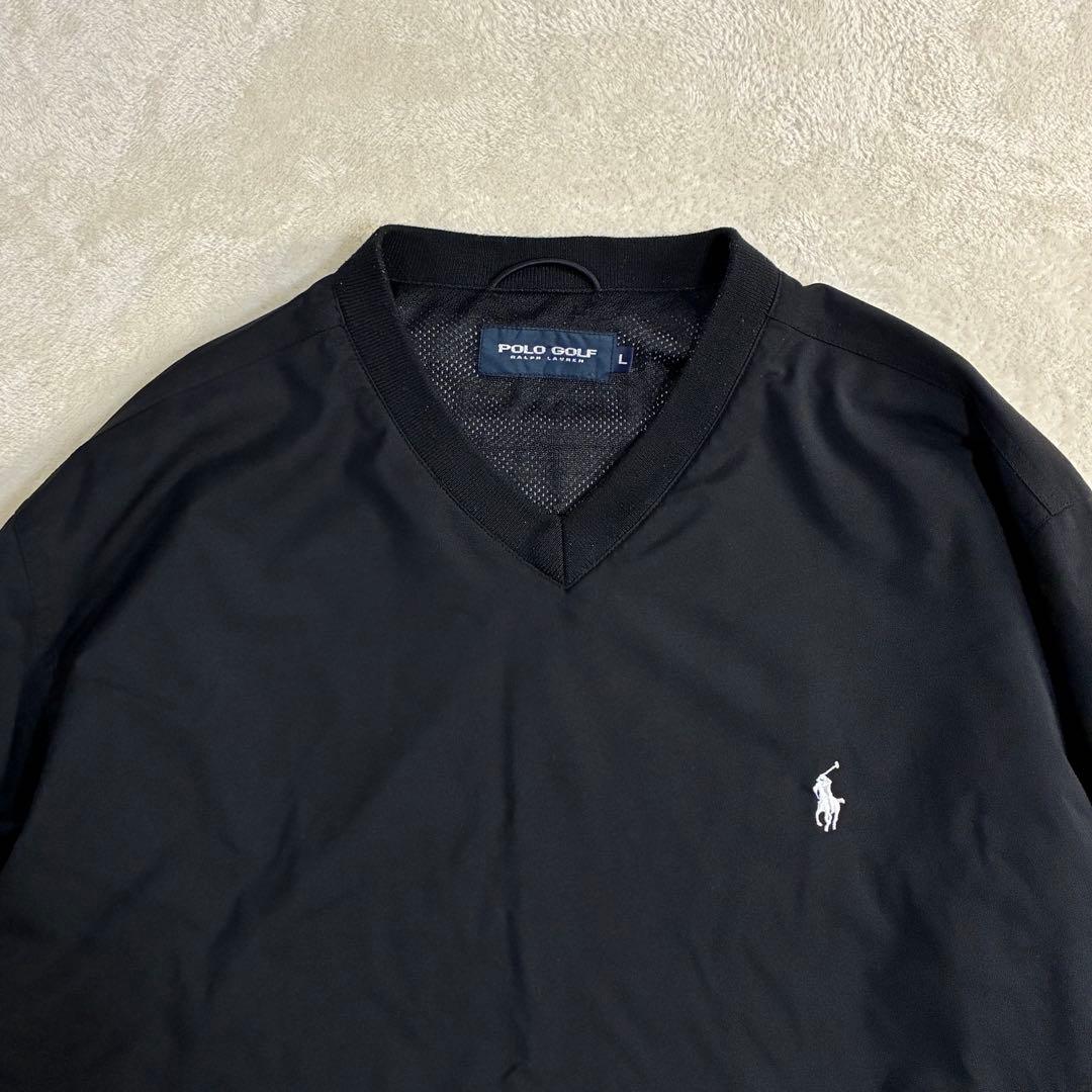 【美品】90s POLO GOLF Vネック ウォームアッププルオーバー L
