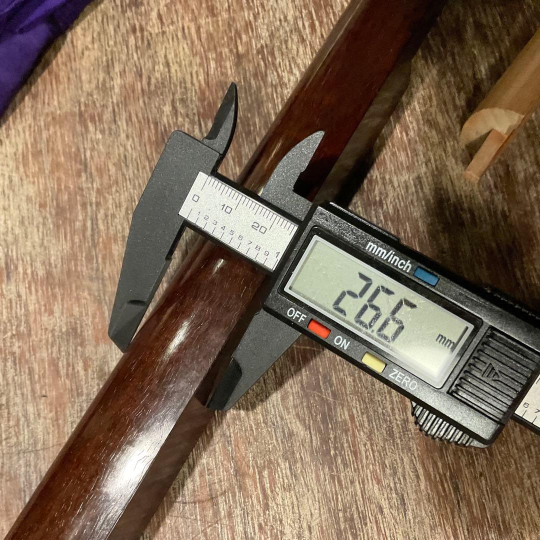 三味線 中棹 金細 金ホゾ 竿 金継ぎ 紅木 収納袋 高級品