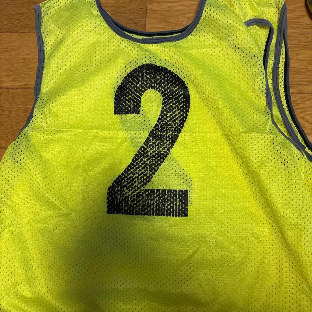 サッカー ビブス 1〜10キーパー用緑